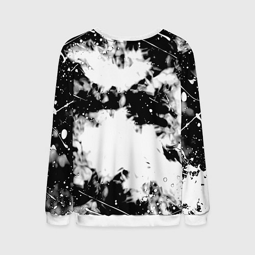 Мужской свитшот Doom краски всплеск белые / 3D-Белый – фото 2