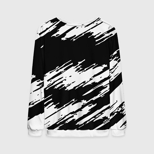 Мужской свитшот Doom краски полосы / 3D-Белый – фото 2