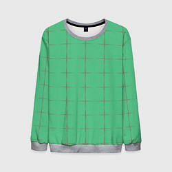 Свитшот мужской Color green stripes, цвет: 3D-меланж