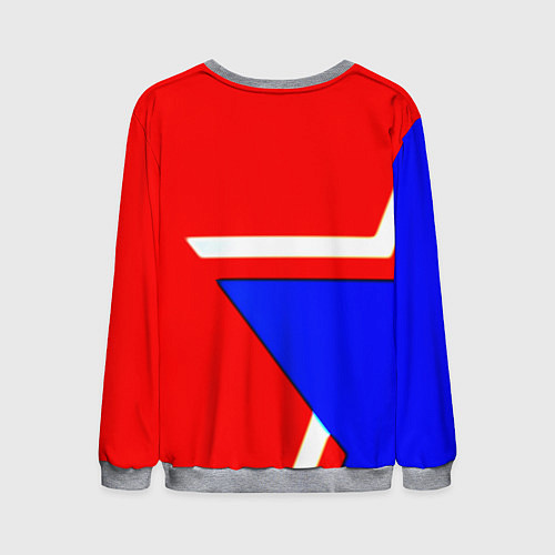 Мужской свитшот Doom star geometry / 3D-Меланж – фото 2