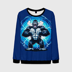 Мужской свитшот Горилла показывает свою силу