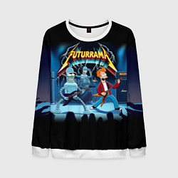 Мужской свитшот Rock group Futurama - ai art fantasy