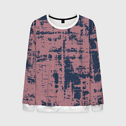 Свитшот мужской Текстура с потертостями сине-розовая, цвет: 3D-белый