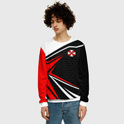 Свитшот мужской Umbrella - red uniform, цвет: 3D-белый — фото 2