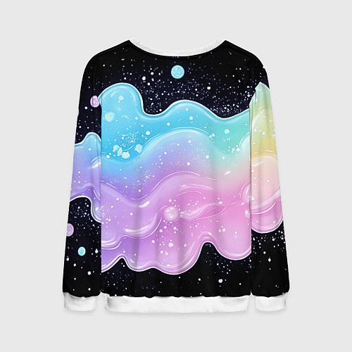 Мужской свитшот Менеджер капибара в кружке в стикерах / 3D-Белый – фото 2