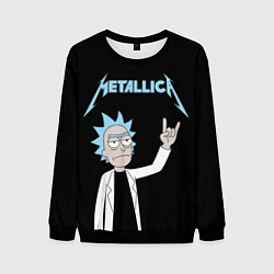 Мужской свитшот Metallica и Рик рокер из Рик и Морти