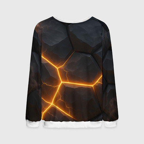 Мужской свитшот Саня силен как медведь / 3D-Белый – фото 2