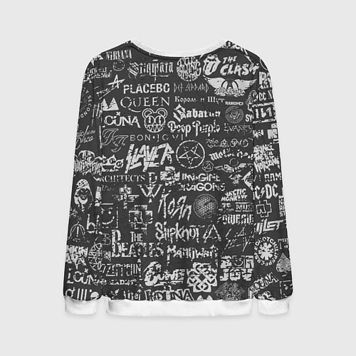 Мужской свитшот Black Sabbath pattern / 3D-Белый – фото 2