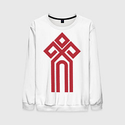 Свитшот мужской Чур - Славянская Русь, цвет: 3D-белый