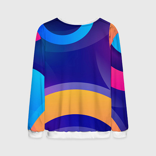 Мужской свитшот Саня не король - Саня круче / 3D-Белый – фото 2