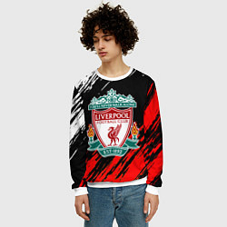 Свитшот мужской Арсенал краски текстура, цвет: 3D-белый — фото 2