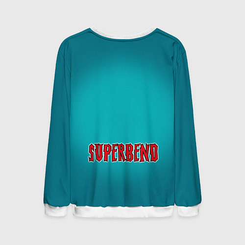 Мужской свитшот Bender superman - collaboration / 3D-Белый – фото 2