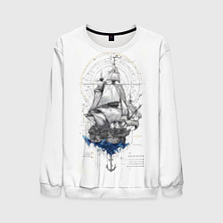 Мужской свитшот Корабль - иллюстрация