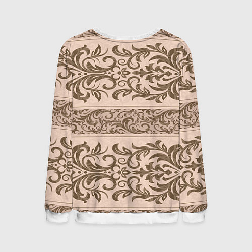 Мужской свитшот Викторианские обои / 3D-Белый – фото 2