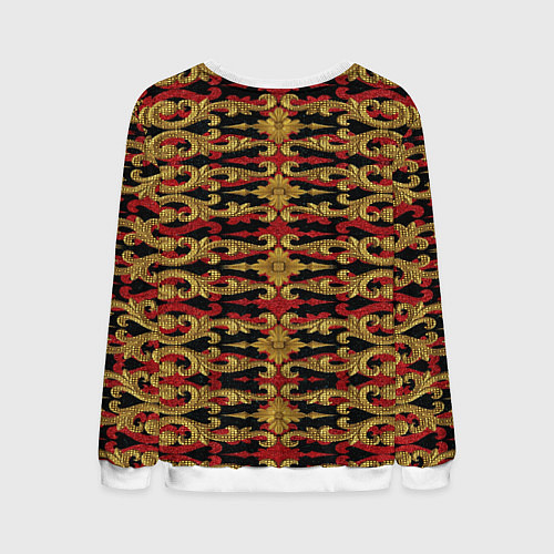 Мужской свитшот Царская вышивка / 3D-Белый – фото 2