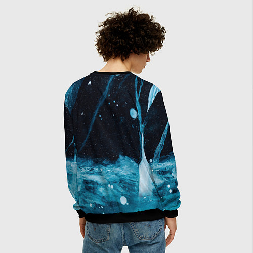 Мужской свитшот Нечто / 3D-Черный – фото 4