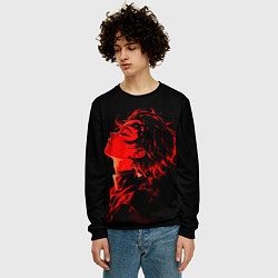 Свитшот мужской Клинок, рассекающий демонов Танддиро, цвет: 3D-черный — фото 2