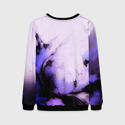 Мужской свитшот Взрывной индиго светлый / 3D-Черный – фото 2