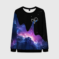 Мужской свитшот Потеки космической краски
