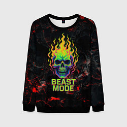 Мужской свитшот Beast mode череп