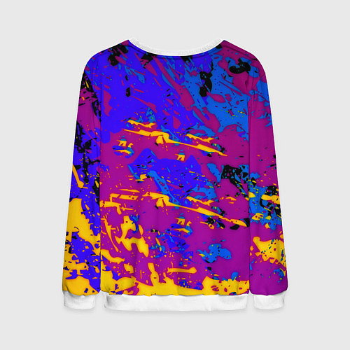 Мужской свитшот Borussia абстрактные краски / 3D-Белый – фото 2