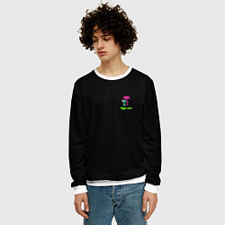 Свитшот мужской Night club neon, цвет: 3D-белый — фото 2