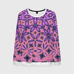 Мужской свитшот Фиолетовая геометрическая метаморфоза