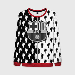 Свитшот мужской Barcelona спортивный паттерн, цвет: 3D-красный