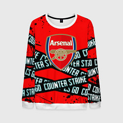 Свитшот мужской Arsenal x counter strike game, цвет: 3D-белый