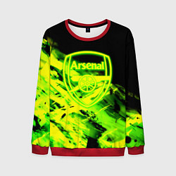 Свитшот мужской Арсенал кислотные краски, цвет: 3D-красный