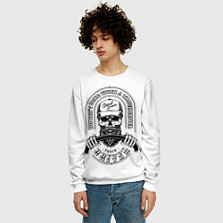 Свитшот мужской Водитель грузовика, цвет: 3D-белый — фото 2