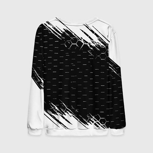 Мужской свитшот Chelsea штрихи красок текстура / 3D-Белый – фото 2