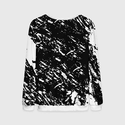 Мужской свитшот Ливерпуль белые штриха красок / 3D-Белый – фото 2