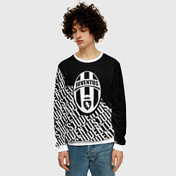 Свитшот мужской Ювентус надписи лого, цвет: 3D-белый — фото 2
