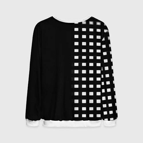 Мужской свитшот Real Madrid клетка / 3D-Белый – фото 2