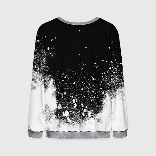 Мужской свитшот Inter белый всплеск краско / 3D-Меланж – фото 2