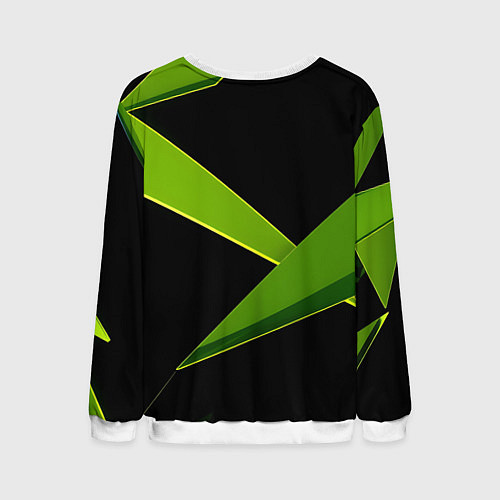 Мужской свитшот Geometric neon / 3D-Белый – фото 2
