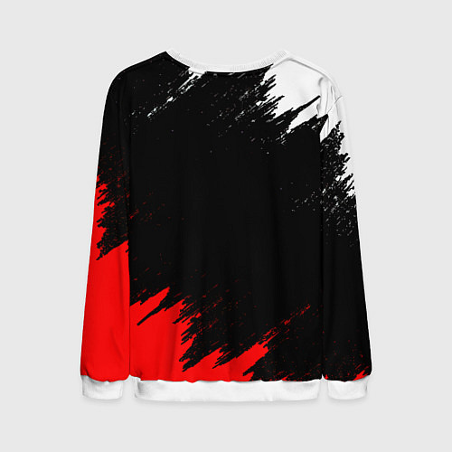 Мужской свитшот Ювентус краски текстура / 3D-Белый – фото 2