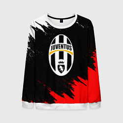 Свитшот мужской Ювентус краски текстура, цвет: 3D-белый