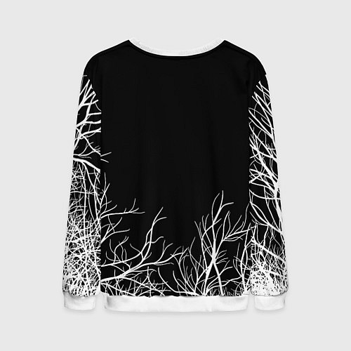 Мужской свитшот Ювентус деревья белые / 3D-Белый – фото 2