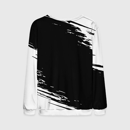 Мужской свитшот Juventus краски штрихи текстура / 3D-Белый – фото 2