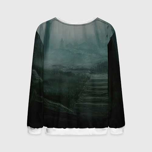 Мужской свитшот Франкенштейн свинья невеста / 3D-Белый – фото 2