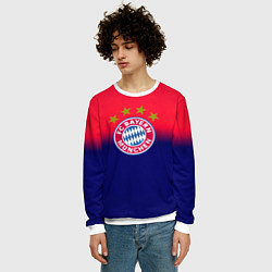 Свитшот мужской Бавария Мюнхен градиент, цвет: 3D-белый — фото 2