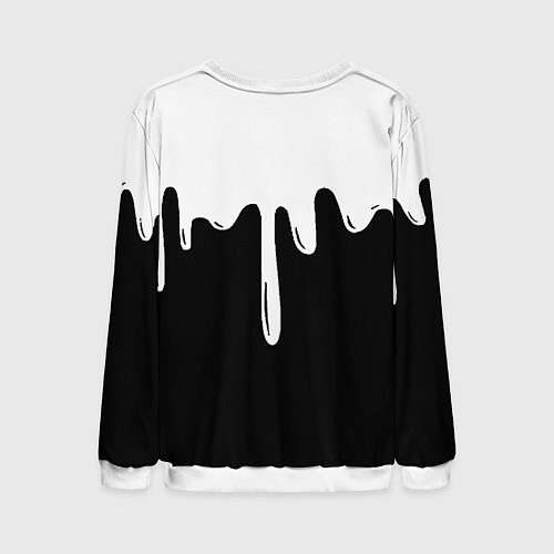 Мужской свитшот Juventus капли красок / 3D-Белый – фото 2