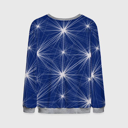 Мужской свитшот Звезды на синем фоне / 3D-Меланж – фото 2