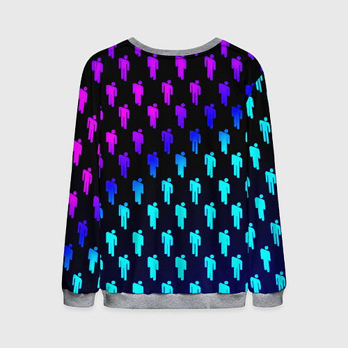 Мужской свитшот Barcelona люди градиент неон / 3D-Меланж – фото 2