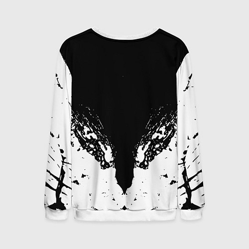 Мужской свитшот Ювентус краски всплеск текстура / 3D-Белый – фото 2