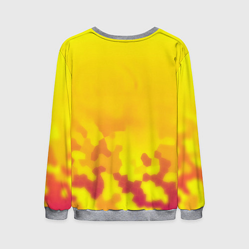 Мужской свитшот Borussia камуфляж желтый текстура / 3D-Меланж – фото 2