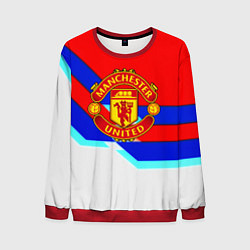 Мужской свитшот Манчестер Юнайтед полосы геометрия