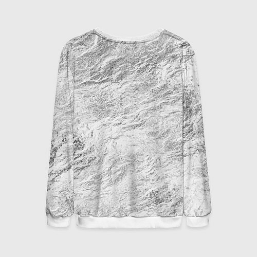 Мужской свитшот Вегвизир - компас рун в виде става / 3D-Белый – фото 2